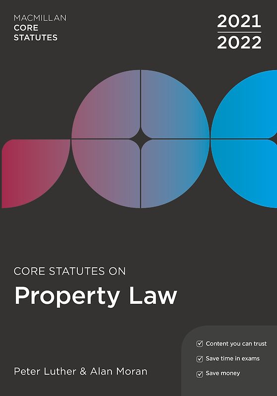 Core Statutes on Property Law 2021-22