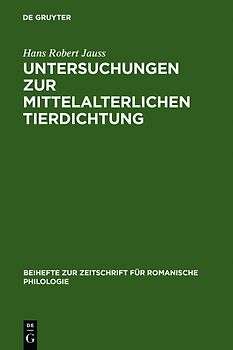 Untersuchungen zur mittelalterlichen Tierdichtung