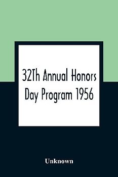 32Th Annual Honors Day Program 1956