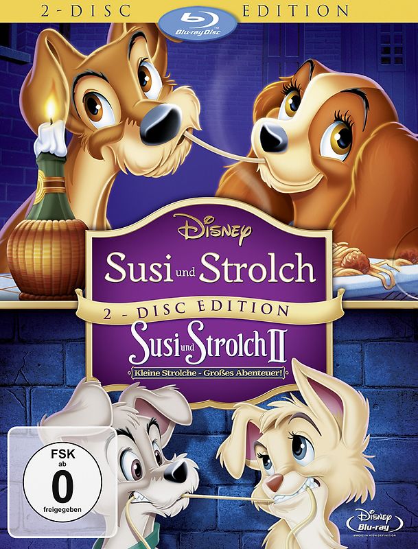 Susi und Strolch 1+2 [Blu-ray] Blu-ray Disc