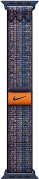 Apple Watch 44/45/46/49 mm geweven Sportbandje van Nike M/L game royal/orange
