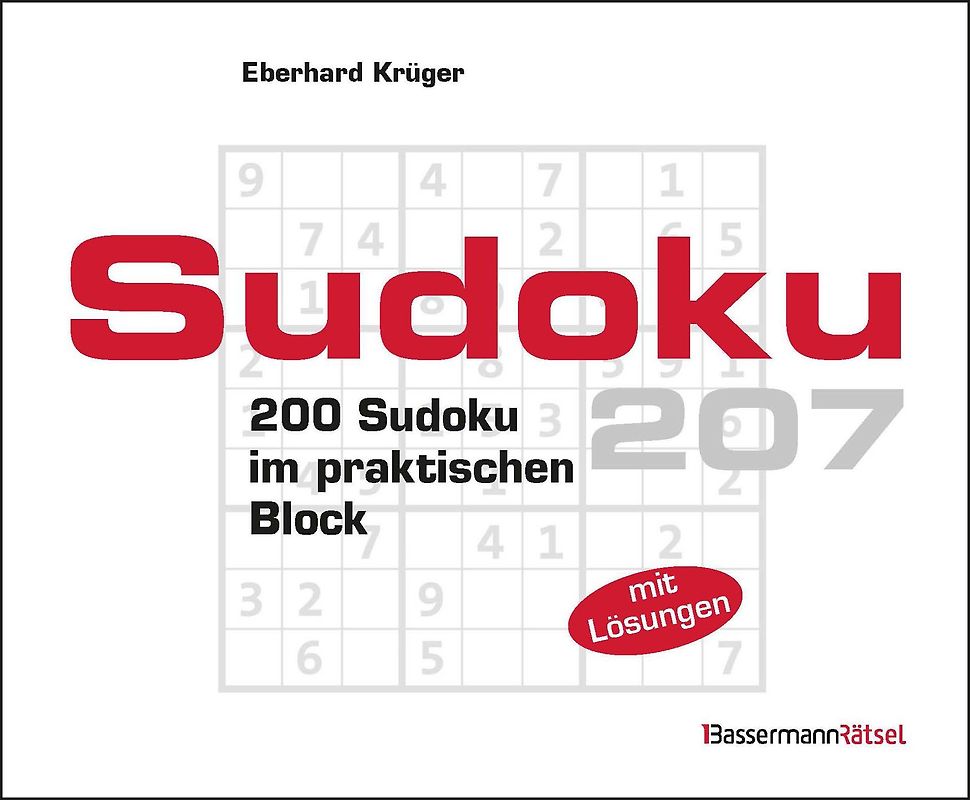 Sudokublock 207 (5 Exemplare à 2,99 €)