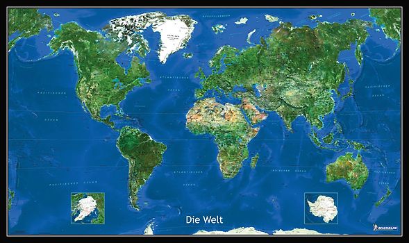 Die Erde - Blick aus dem All mit Leiste