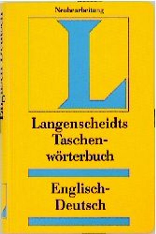 Langenscheidt Taschenwörterbücher. Englisch-Deutsch. In neuer Rechtschreibung
