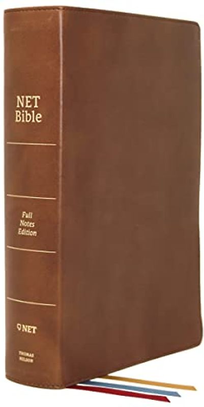 NET Bible, Full-notes Edition, Genuine Leather, Brown, Comfort Print: Holy Bible