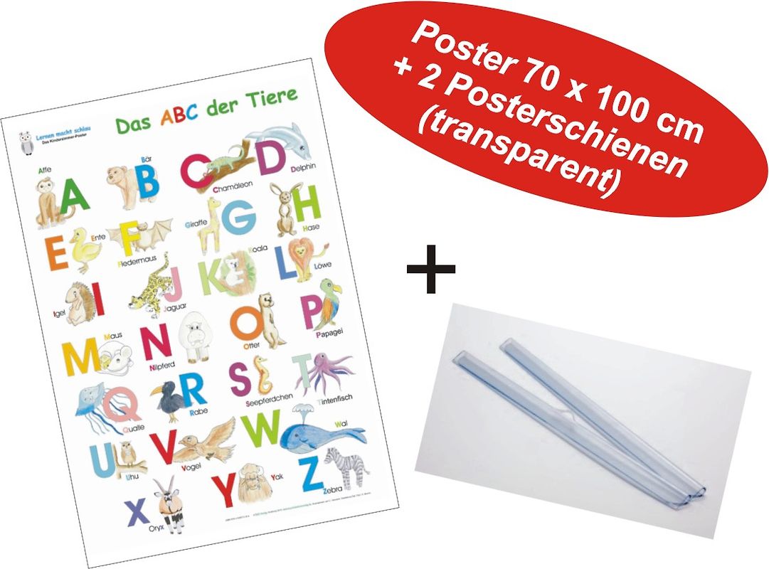 Das ABC der Tiere + 2 Posterschienen