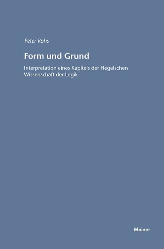 Form und Grund