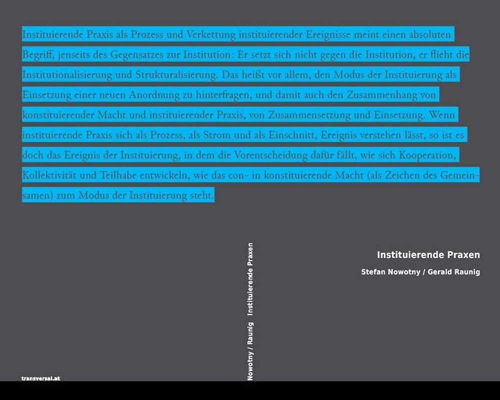Instituierende Praxen