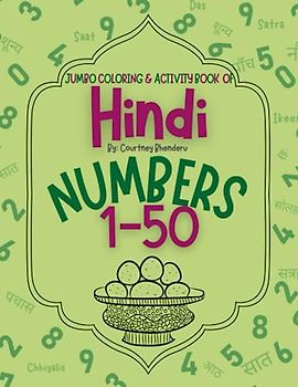 Hindi Numbers Jumbo Coloring & Activity Book: 1-50