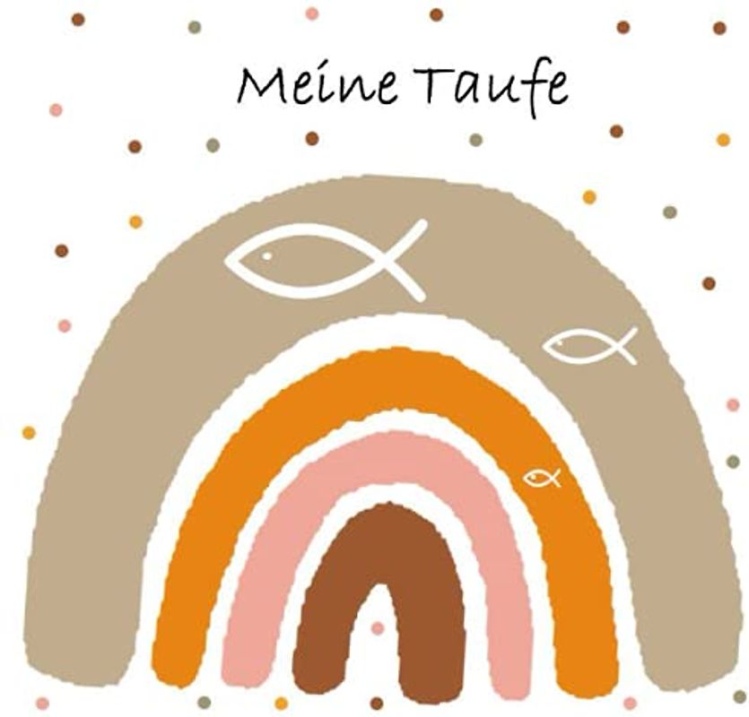 Meine Taufe, Mein Gästebuch: Ein tolles Geschenk für das Patenkind zur Tauffeier von der Patentante oder dem Patenonkel. Dezentes und dekoratives ... und Worte der Gäste für den Täufling.