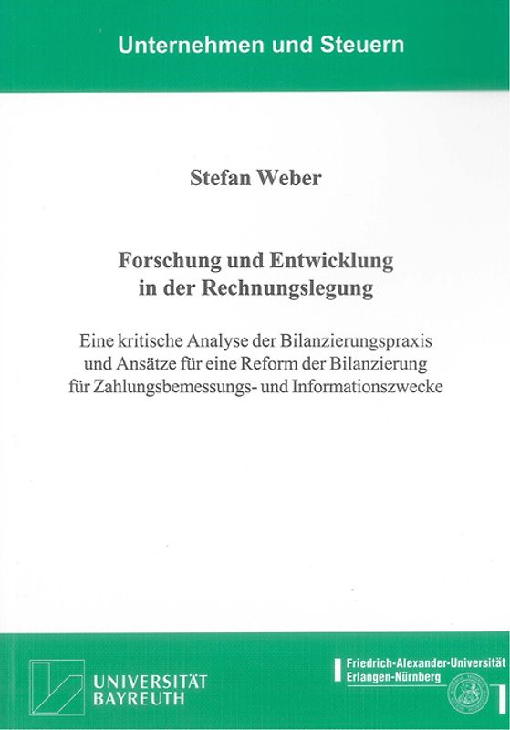 Forschung und Entwicklung in der Rechnungslegung