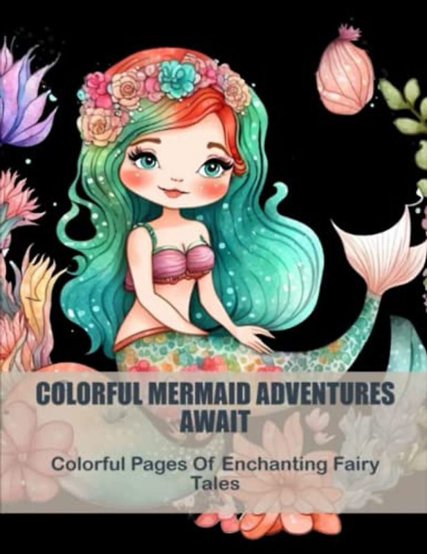 Colorful Mermaid Adventures Await: Colorful Pages Of Enchanting Fairy Tales