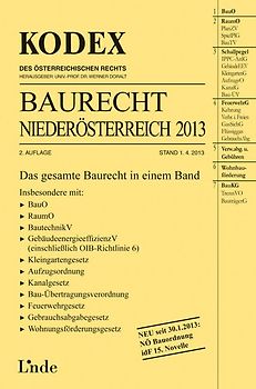 KODEX Baurecht Niederösterreich 2013