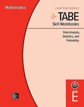 Tabe Skill Workbooks Level E: Data Analysis, Statistics, and Probability (10 Copies)