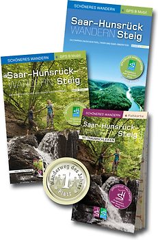 Saar-Hunsrück-Steig - Das WanderSet: Idar-Oberstein bis Boppard. Buch und Detailkarte 1:25 000 im praktischen Pocket-Format