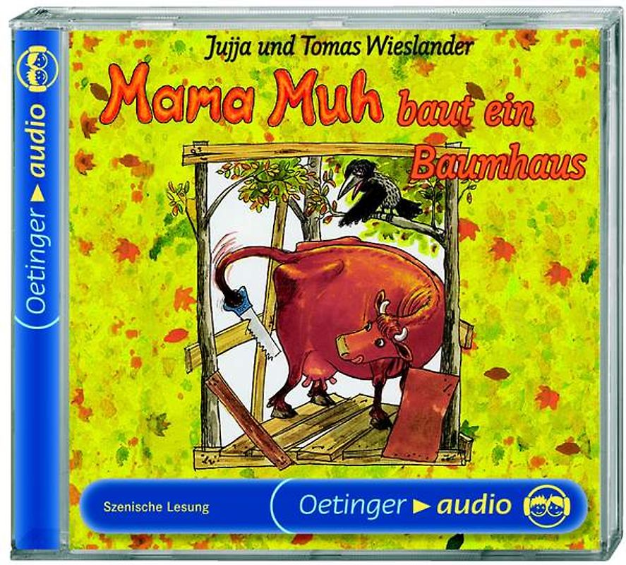 Mama Muh baut ein Baumhaus