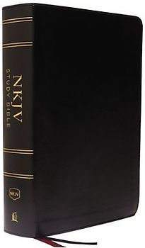 NKJV Study Bible, Imitation Leather, Black, Full-Color, Comfort Print