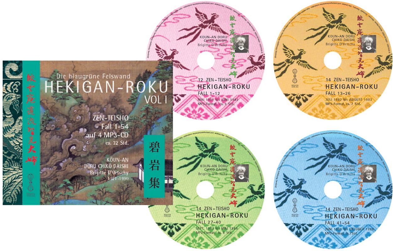 HEKIGAN-ROKU  VOL. I Fall 1-54, 54 Zen-Teisho auf 4 MP3-CDs