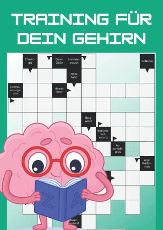 Training für Dein Gehirn: Kreuzworträtsel große Schrift für Erwachsene und Senioren