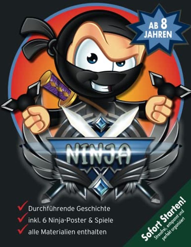 Abenteuerliche Ninja Schatzsuche Kindergeburtstag ab 8 Jahren: Die Ninjas erobern den gestohlenen Schatz zurück! Komm mit auf die Schnitzeljagd und entlarve den Dieb!! (Bravo Schatzsuche)