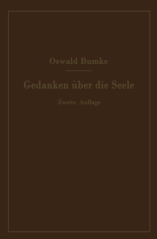 Gedanken über die Seele
