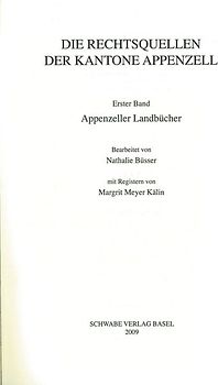 Appenzeller Landbücher