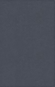 Nbla, Biblia de Estudio Macarthur, Piel Genuina, Azul Pizarra, Interior a DOS Colores, Comfort Print