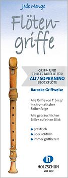 Jede Menge Flötengriffe - Alt/Sopranino (Barocke Griffweise)