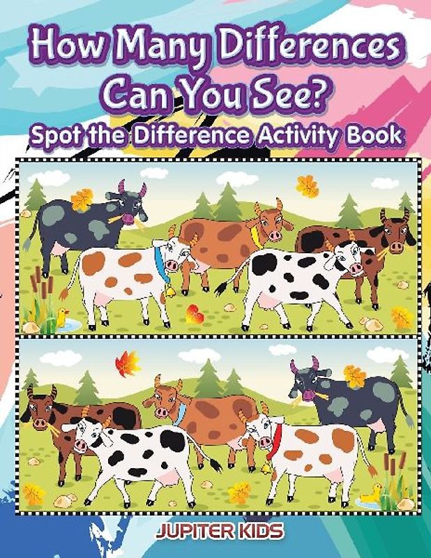 How Many Differences Can You See? Spot the Difference Activity Book