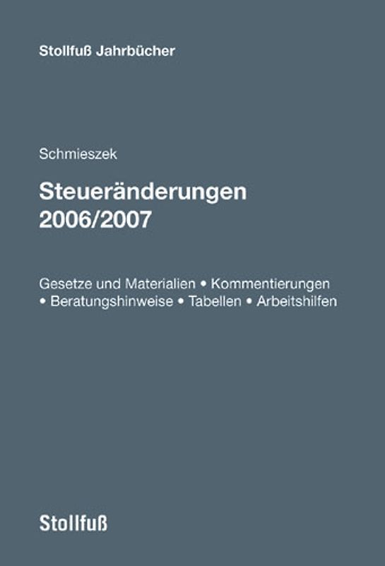 Steueränderungen 2006/07