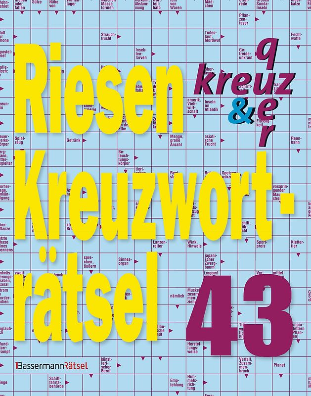 Riesen-Kreuzworträtsel 43 - 5er VE