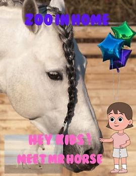 ZOO IN HOME HEY KIDS ! MEET MR HORSE: Zoo In Home Horse Picture Book: 40 Cute Images of these splendid Creatuers- Perfect Gift for kids, Coffee Table Book Paperback – April 13, 2023.