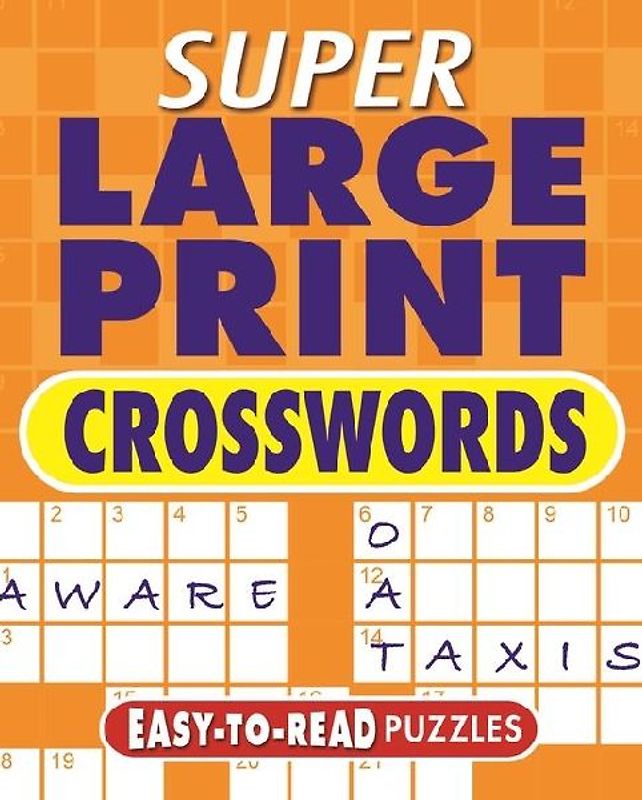 Super Large Print Crosswords