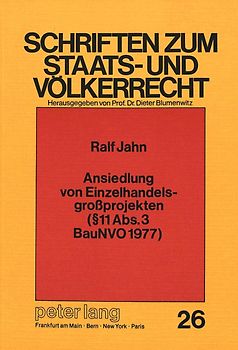 Ansiedlung von Einzelhandelsgrossprojekten ( 11 Abs. 3 BauNVO 1977)