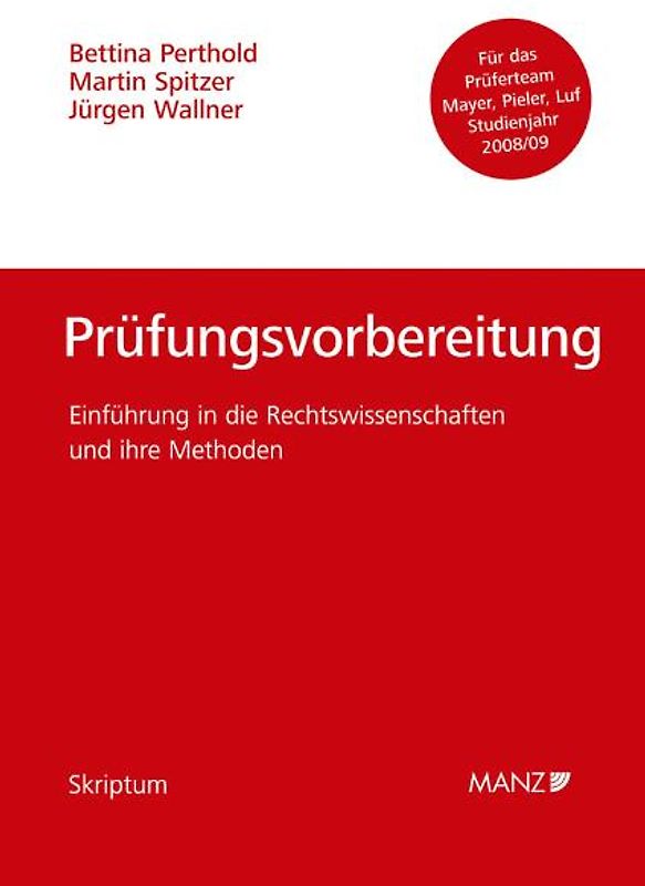 Einführung in die Rechtswissenschaften und ihre Methoden - Prüfungsvorbereitung