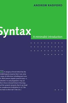 Syntax: A Minimalist Introduction