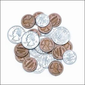 Play Money Coin Set (Set of 88): Games Kit Components, Play Money Coins, Set of 88 - WrightGroup/McGraw-Hill