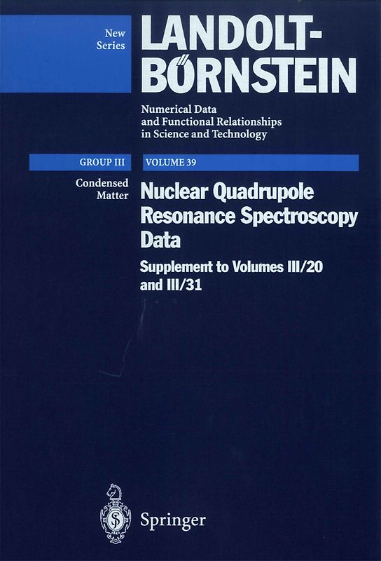 Nuclear Quadrupole Resonance Spectroscopy Data