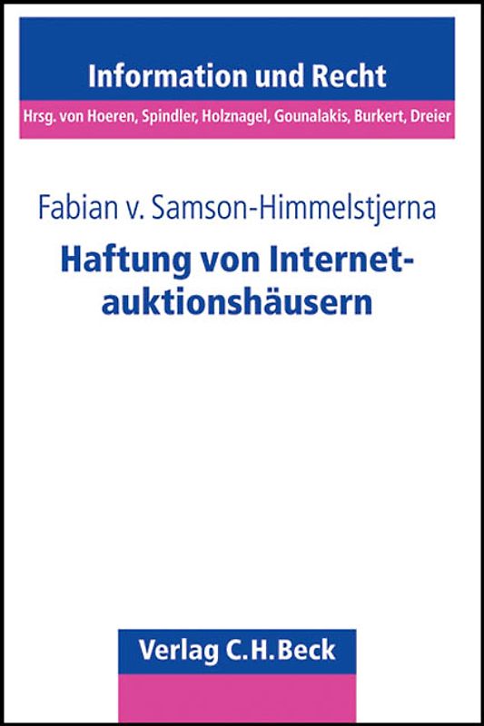 Haftung von Internetauktionshäusern