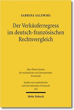 Der Verkäuferregress im deutsch-französischen Rechtsvergleich