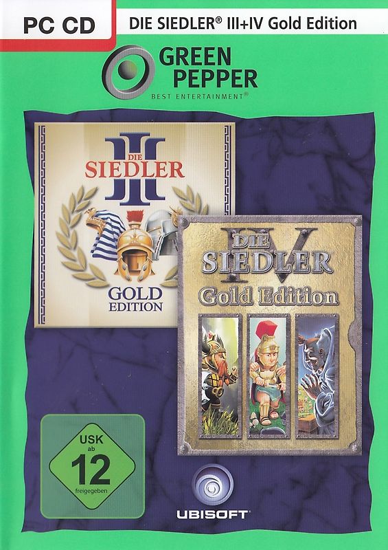 Die Siedler III & Die Siedler IV [Gold Edition, Green Pepper] PC Spiele