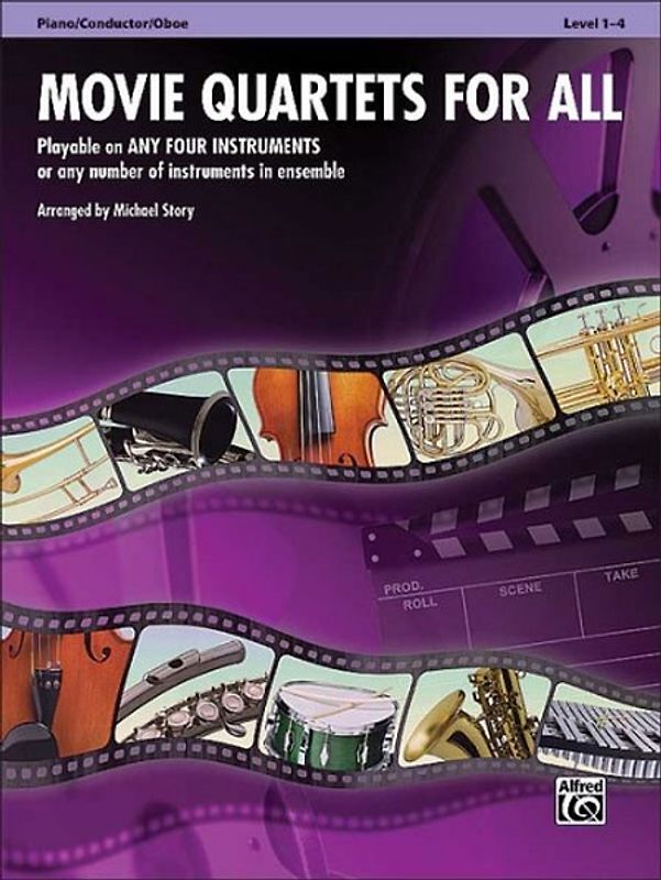 Movie Quartets for All - Piano / Conductor / Oboe