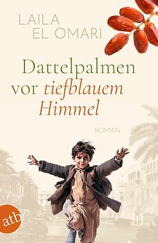 Dattelpalmen vor tiefblauem Himmel