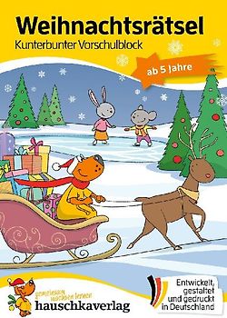 Weihnachtsrätsel – Kunterbunter Vorschulblock ab 5 Jahre