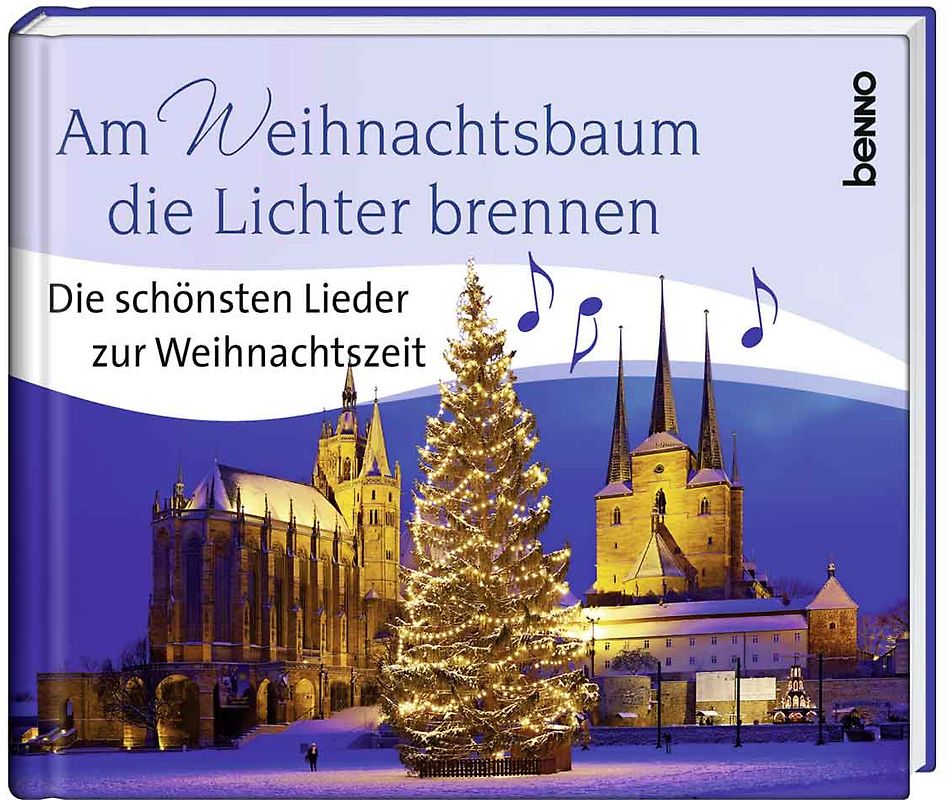 Am Weihnachtsbaum die Lichter brennen