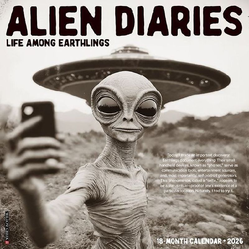 Alien Diaries 12 X 12 Wall Calendar