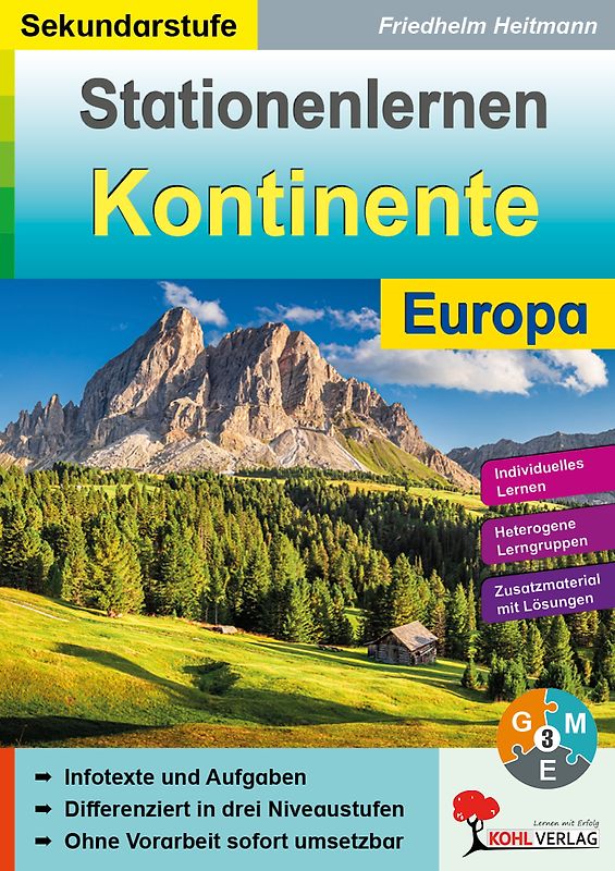 Stationenlernen Kontinente / Europa