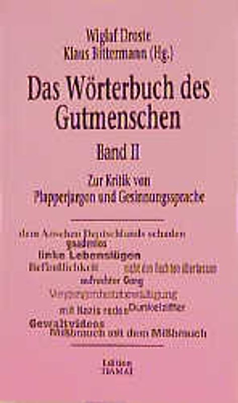 Das Wörterbuch des Gutmenschen