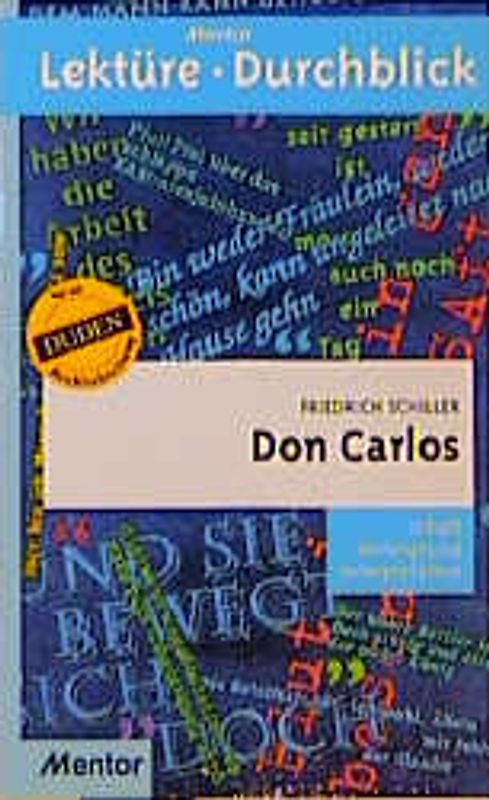 Friedrich Schiller: Don Carlos