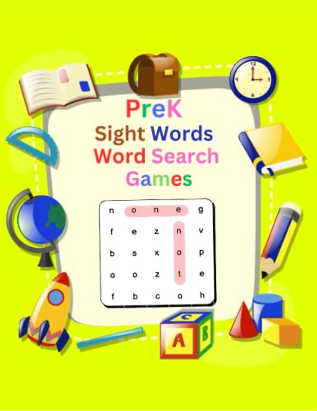 PreK Sight Words Word Search Games: High Frequency Words Activity Book and sudoku 4x4 for Kids Ages 4-5 | Workbook for Preschool